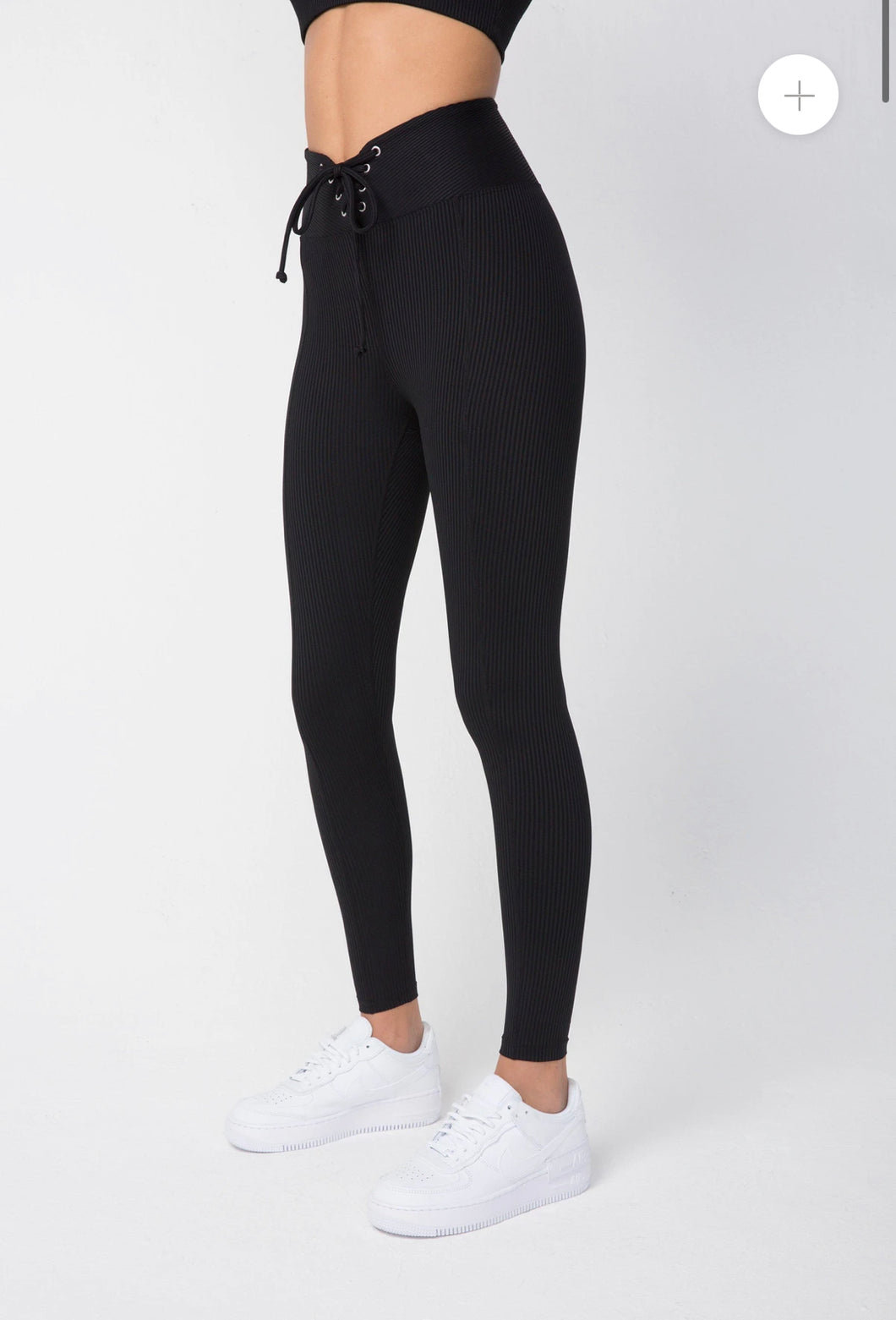 Rib Football Legging - Black