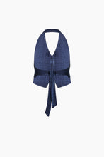 Ikikiz- Linen Navy Waistcoat