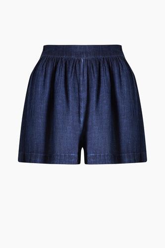 Ikikiz- Linen Navy Shorts
