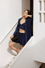 Ikikiz- Linen Navy Shorts