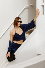 Ikikiz- Linen Navy Bra