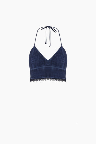Ikikiz- Linen Navy Bra