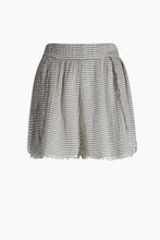 Ikikiz- Striped Lyocell Mini Shorts