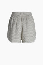 Ikikiz- Striped Lyocell Mini Shorts