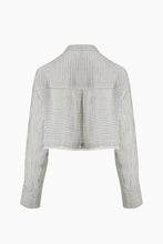 Striped Lyocell Shirt- Ikikiz