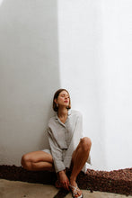 Striped Lyocell Shirt- Ikikiz