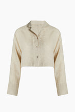 Ikikiz- Linen Crop Shirt