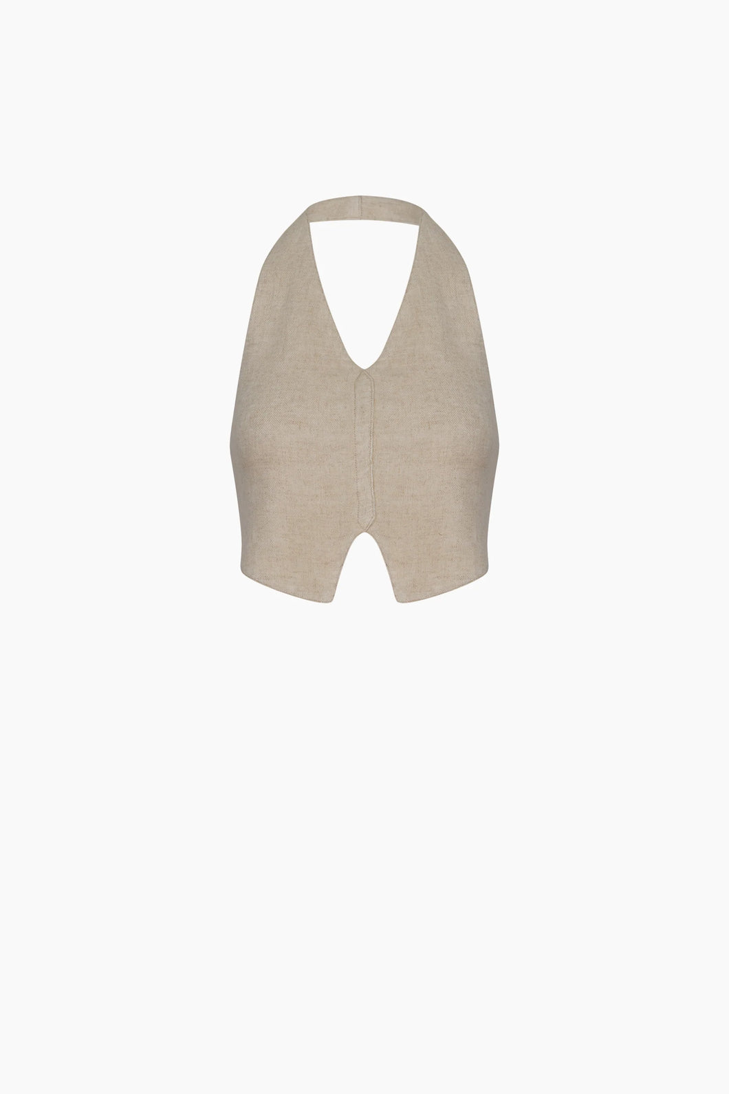 Ikikiz- Linen Natural Waistcoat