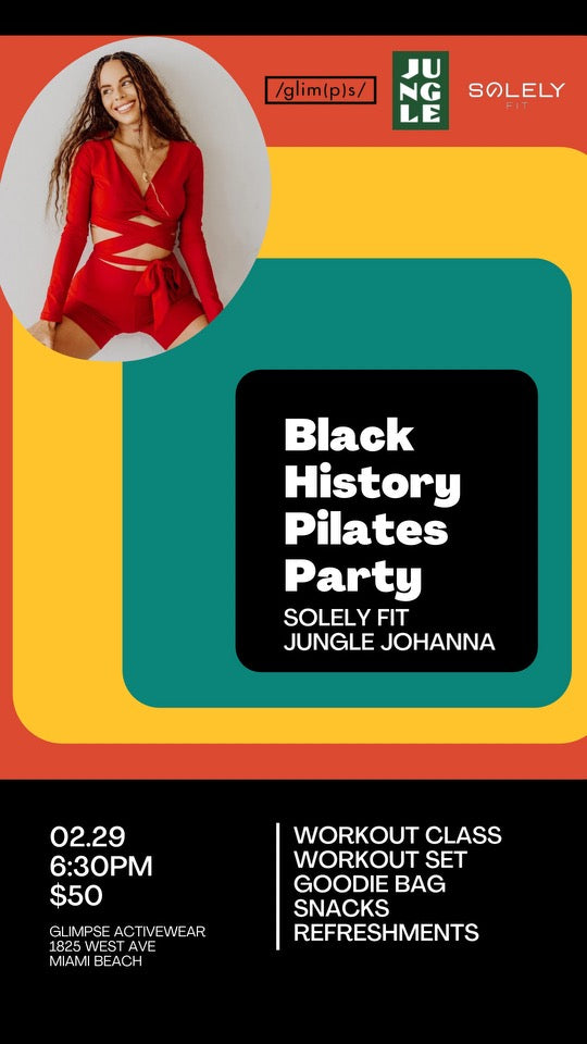 Pilates Party 2/29 @ 6:30pm - Jungle Johanna & Solely Fit