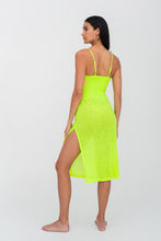 Colorblock Twist Dress - Lemon