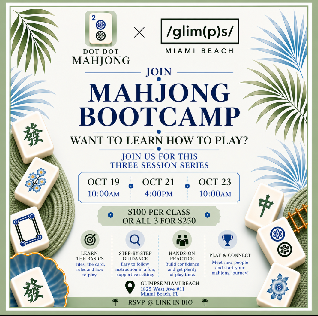 Mahjong Bootcamp with @dotdotmahjong