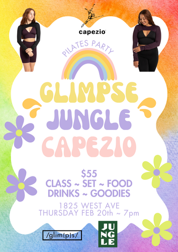 Pilates Party 2/20 @ 7pm - Jungle Johanna & Capezio