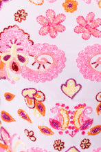 Self-Adore - Floral Fiesta Hand-Beaded Embellished One-Piece Swimsuit- Pale Pink