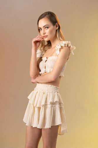 Bianca skirt in Cream Amazula