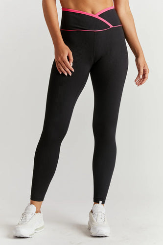 Year of Ours- Ribbed Two Toned Veronica Leggings