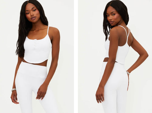 Beach Riot - Joelle Top White Waffle