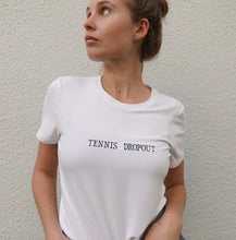 Tennis Dropout- Snow Tee