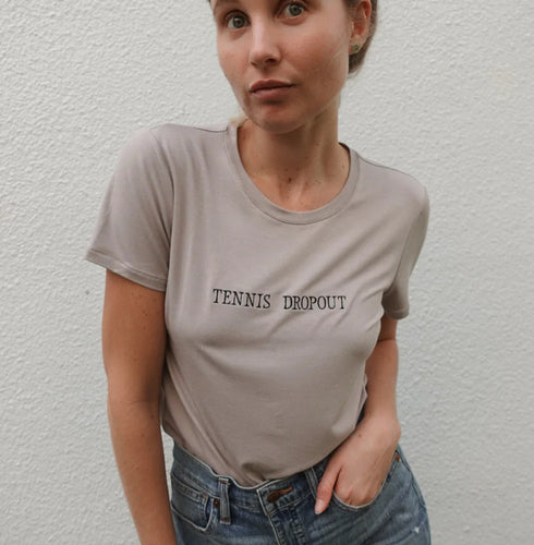 Tennis Dropout- Fog Tee