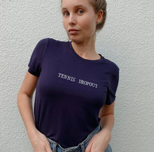Tennis Dropout- Navy Tee