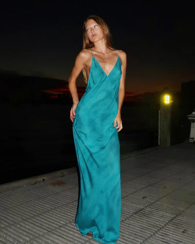 Zemra Swim - Elvira Dress in Aquazzura