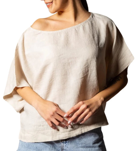 Linen crop top ban de osh