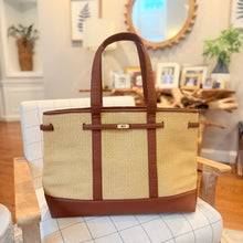 Charleston Large Tote - Basketweave - crownandcoastal