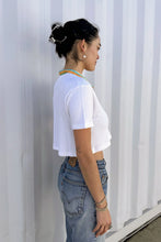 Cotton Knit Crochet Polo - Boxy Crop Top