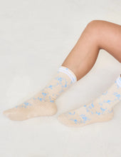 Lucky Honey- The Floral Grip Sock