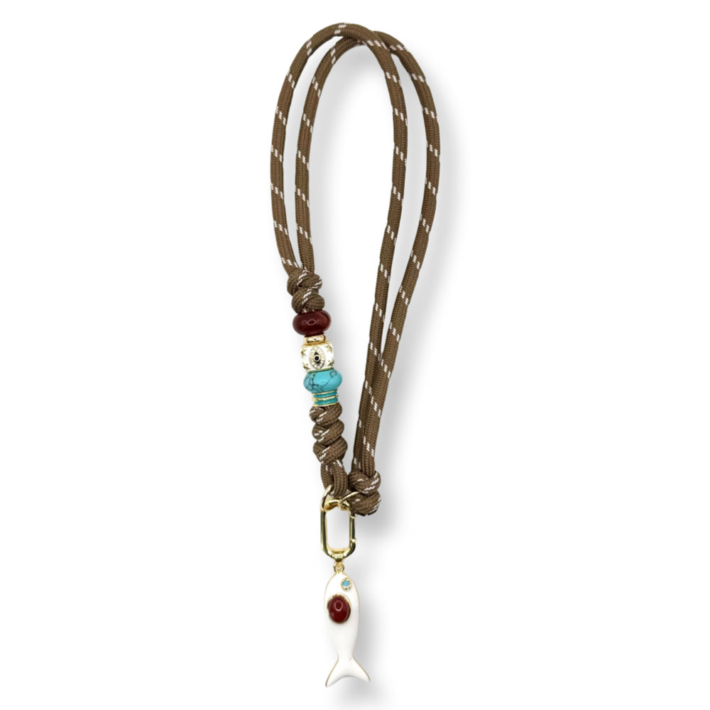 S.V Ditto Happy Fish Cord Necklace