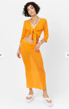 Opal Knit Skirt - Orange Novelty