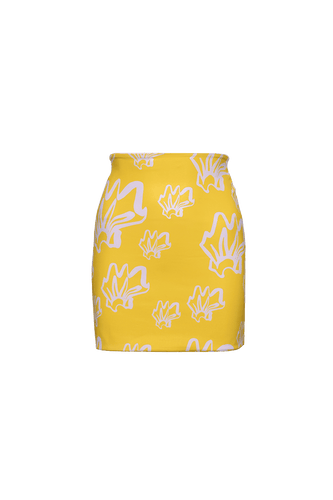 Costeño Beach Tube Skirt - Yellow/Navy