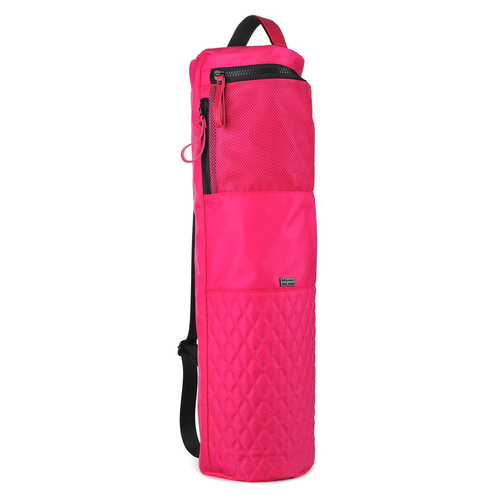 Karma Quilted Yoga Mat Bag - Pink – Glimpse