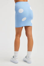Ventura Blvd Mini Skirt - Blue Polka Dot